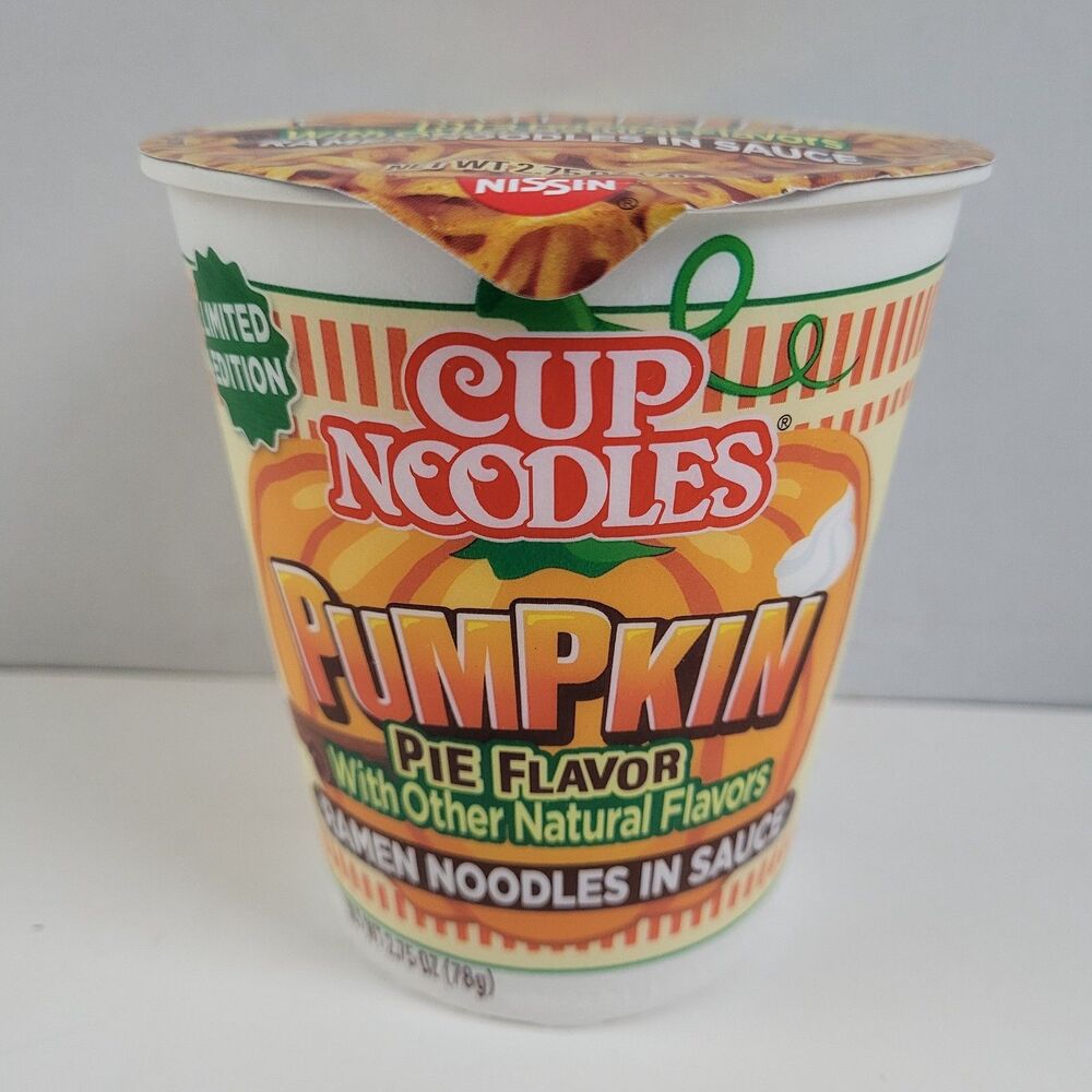 NEW Nissin Instant Cup Noodles Pumpkin Pie Limited Flavor Ramen 2.75oz